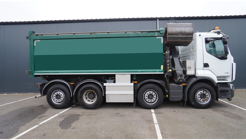 Renault PREMIUM 380 DXI 8X2/6 2 SIDE TIPPER WITH PLFINGER Q 170 Z CRANE.278.200KM - Vinçli kamyon: fotoğraf 5 Renault PREMIUM 380 DXI 8X2/6 2 SIDE TIPPER WITH PLFINGER Q 170 Z CRANE.278.200KM - Vinçli kamyon: fotoğraf 5