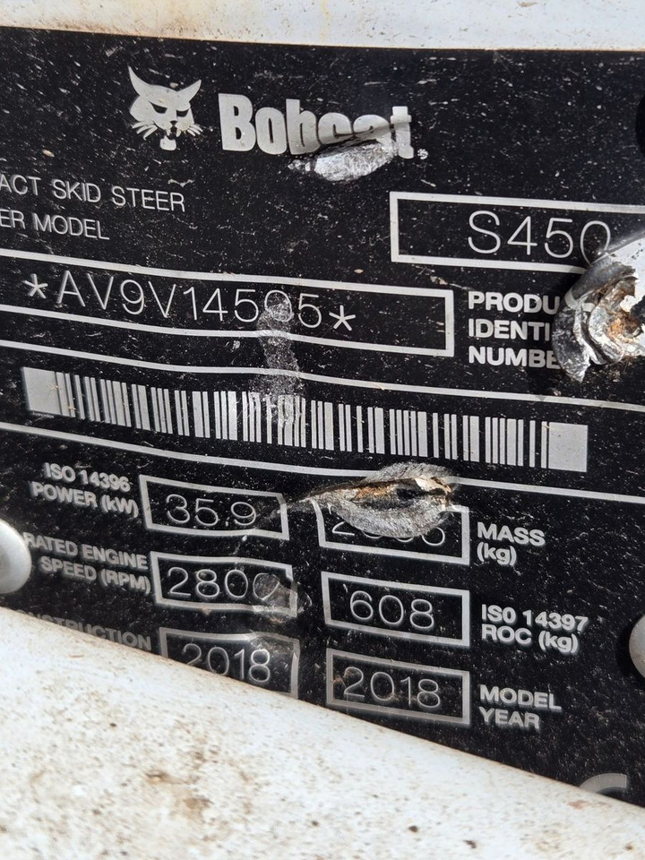 Bobcat S450 - Tekerlekli yükleyici: fotoğraf 2 Bobcat S450 - Tekerlekli yükleyici: fotoğraf 2