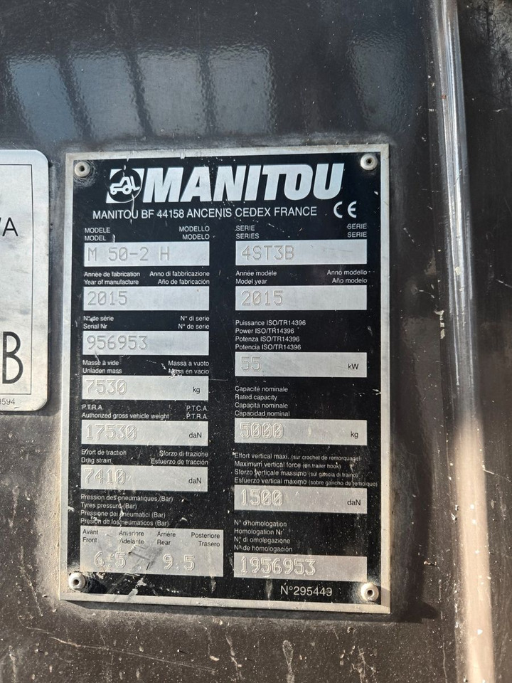 Manitou M50-2H - Dizel forklift: fotoğraf 2 Manitou M50-2H - Dizel forklift: fotoğraf 2