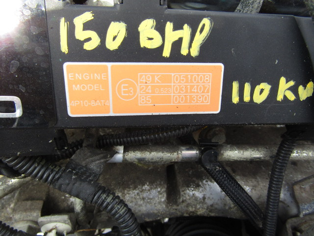 MITSUBISHI FUSO 4P10 8AT4 150 110KW ENGINE EURO 5 2012 GOOD RUNNING ORDER ONLY 142,000KM - Motor - Kamyon: fotoğraf 3 MITSUBISHI FUSO 4P10 8AT4 150 110KW ENGINE EURO 5 2012 GOOD RUNNING ORDER ONLY 142,000KM - Motor - Kamyon: fotoğraf 3