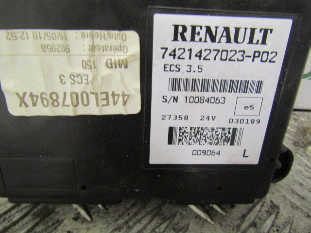 RENAULT MIDLUM DXI ECS CONTROL UNIT P/NO 7421427023-PO2 - Elektrik sistemi - Kamyon: fotoğraf 2 RENAULT MIDLUM DXI ECS CONTROL UNIT P/NO 7421427023-PO2 - Elektrik sistemi - Kamyon: fotoğraf 2