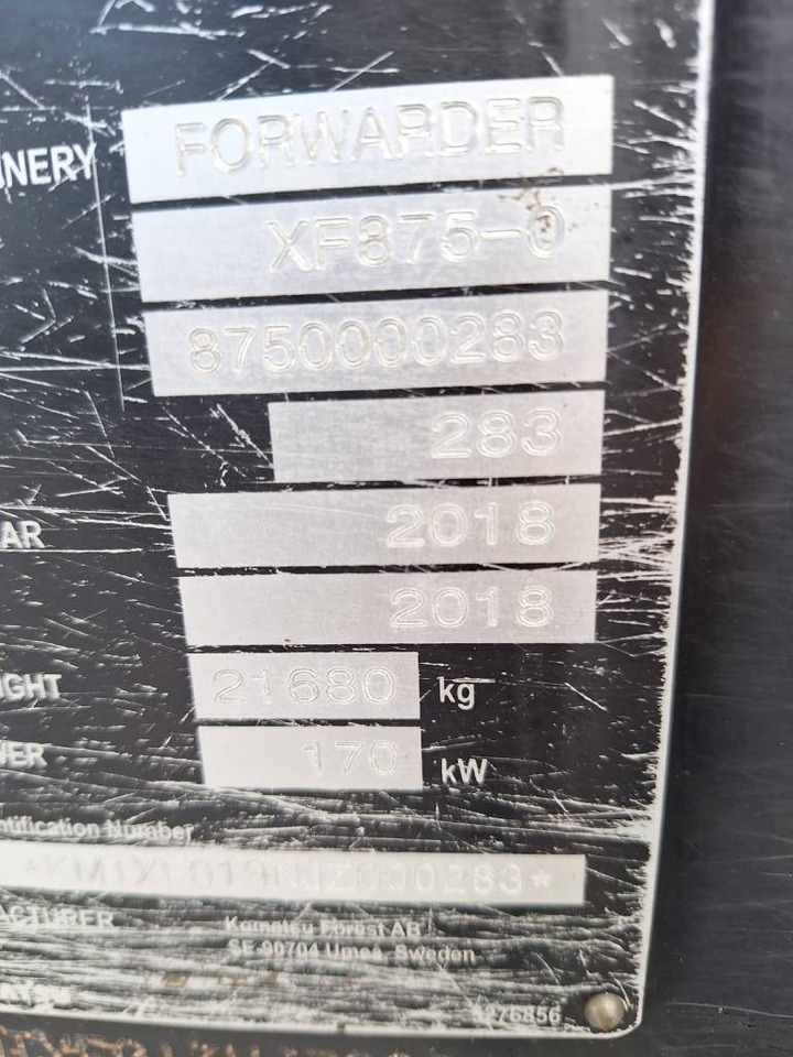 Forwarder Komatsu 875: fotoğraf 12