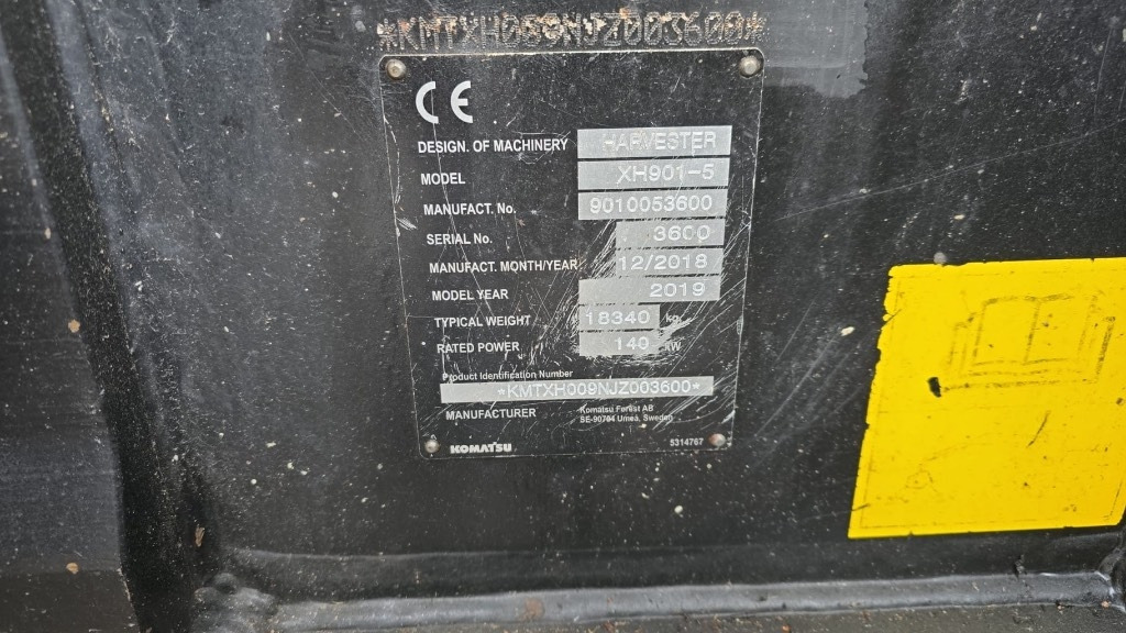 Harvester Komatsu 901.5: fotoğraf 11 Harvester Komatsu 901.5: fotoğraf 11
