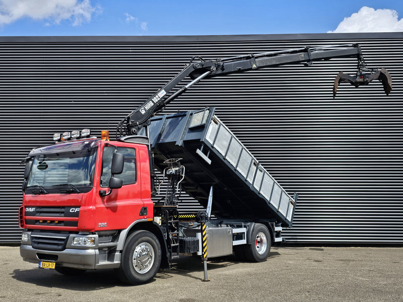 DAF CF 75.250 / HIAB CRANE + TIPPER - Damperli kamyon, Vinçli kamyon: fotoğraf 1 DAF CF 75.250 / HIAB CRANE + TIPPER - Damperli kamyon, Vinçli kamyon: fotoğraf 1