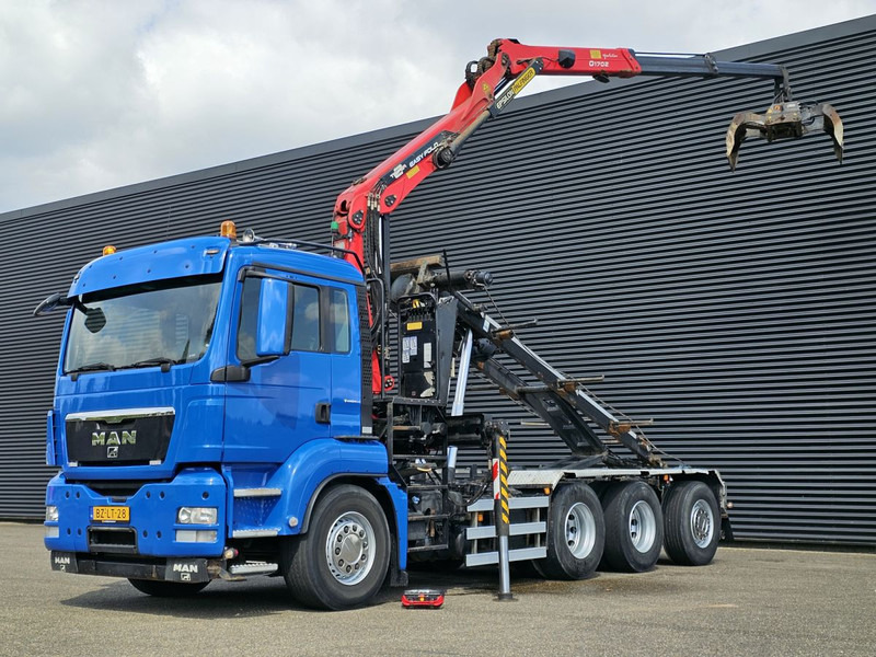 MAN TGS 35.400 / 8x4-4 / CONTAINER SYSTEM / PALFINGER Z CRANE - Kablo sistemli kamyon, Vinçli kamyon: fotoğraf 1 MAN TGS 35.400 / 8x4-4 / CONTAINER SYSTEM / PALFINGER Z CRANE - Kablo sistemli kamyon, Vinçli kamyon: fotoğraf 1