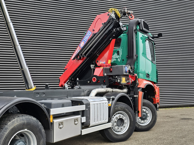 Damperli kamyon, Vinçli kamyon Mercedes-Benz AROCS 4145 / 8X6 / TIPPER + HMF CRANE: fotoğraf 19