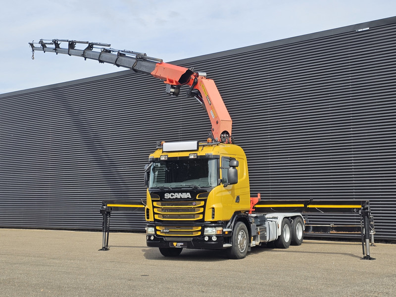 Scania G400 6x2 / PALFINGER PK 60002 / WINCH / BALLAST - Sal/ Açık kasa kamyon, Vinçli kamyon: fotoğraf 3 Scania G400 6x2 / PALFINGER PK 60002 / WINCH / BALLAST - Sal/ Açık kasa kamyon, Vinçli kamyon: fotoğraf 3