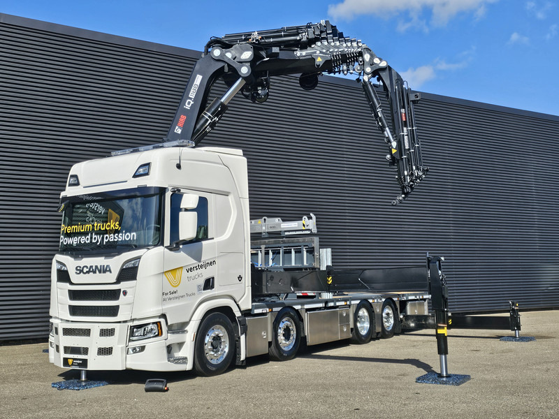 Scania R590 V8 / 8X2 / HIAB 1188 + JIB + WINCH - Sal/ Açık kasa kamyon, Vinçli kamyon: fotoğraf 3 Scania R590 V8 / 8X2 / HIAB 1188 + JIB + WINCH - Sal/ Açık kasa kamyon, Vinçli kamyon: fotoğraf 3