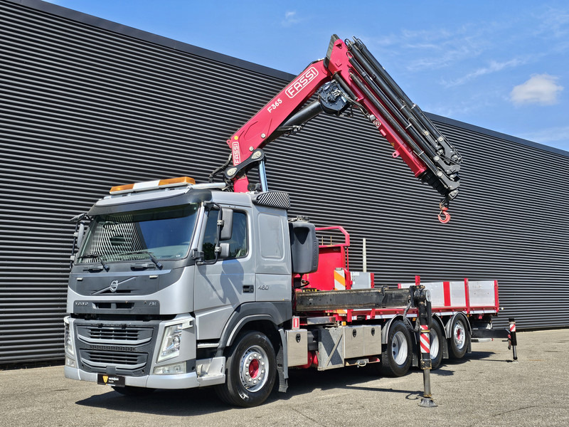 Volvo FM 460 8x4-4 / FASSI 36.5 t/m -8 x EXTENSION + WINCH - Sal/ Açık kasa kamyon, Vinçli kamyon: fotoğraf 5 Volvo FM 460 8x4-4 / FASSI 36.5 t/m -8 x EXTENSION + WINCH - Sal/ Açık kasa kamyon, Vinçli kamyon: fotoğraf 5