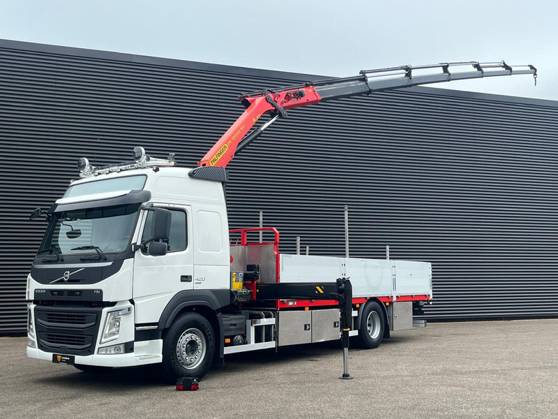 Volvo FM420 4x2 / PALFINGER 18502 - 17 mtr / CRANE / KRAN - Sal/ Açık kasa kamyon, Vinçli kamyon: fotoğraf 1 Volvo FM420 4x2 / PALFINGER 18502 - 17 mtr / CRANE / KRAN - Sal/ Açık kasa kamyon, Vinçli kamyon: fotoğraf 1