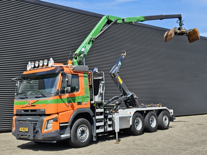 Volvo FMX 460 / 8x4-4 / HMF CRANE + HOOKLIFT / CONTAINER - Kancalı yükleyici kamyon, Vinçli kamyon: fotoğraf 1 Volvo FMX 460 / 8x4-4 / HMF CRANE + HOOKLIFT / CONTAINER - Kancalı yükleyici kamyon, Vinçli kamyon: fotoğraf 1