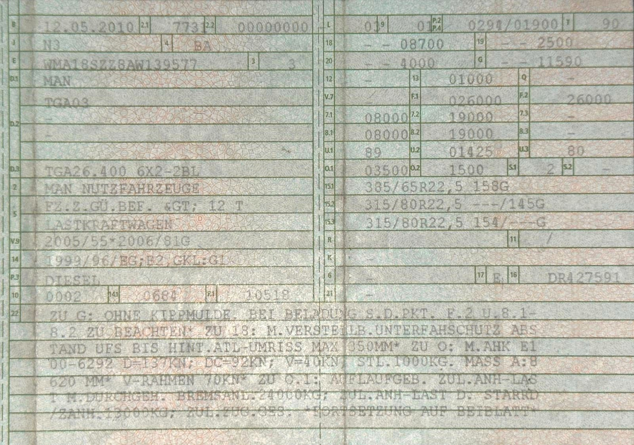 MAN 26.400 TGS | Meiller RK 20.70 | hydr. Container. - Kancalı yükleyici kamyon: fotoğraf 2 MAN 26.400 TGS | Meiller RK 20.70 | hydr. Container. - Kancalı yükleyici kamyon: fotoğraf 2