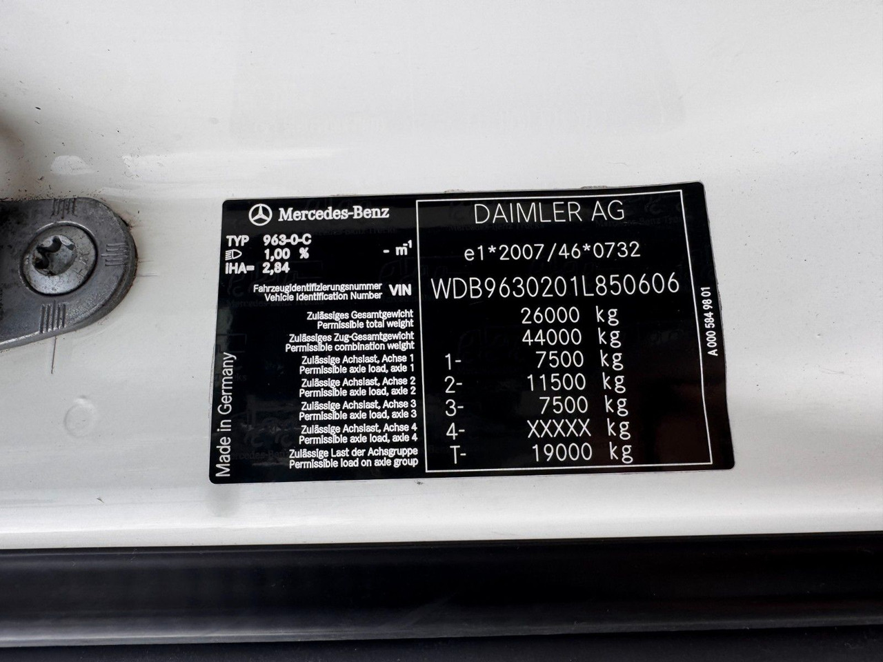 Mercedes-Benz 2536 ADR Valid & kipphydraulik für Gastank - Tanker kamyon: fotoğraf 3 Mercedes-Benz 2536 ADR Valid & kipphydraulik für Gastank - Tanker kamyon: fotoğraf 3