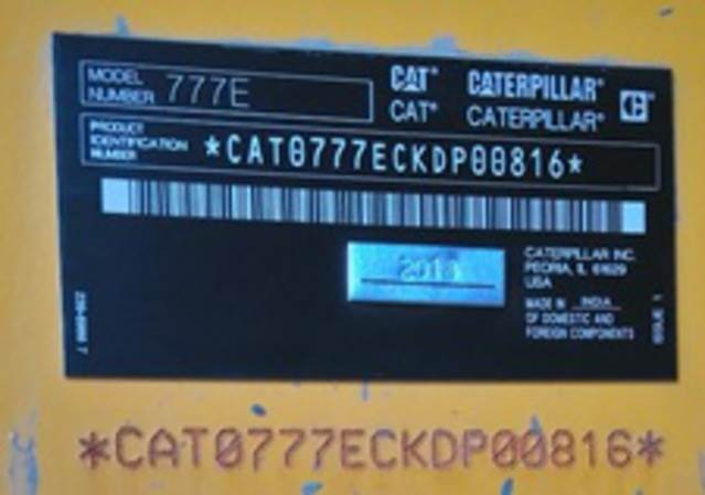 CAT 777E - Rijit kamyonu: fotoğraf 5 CAT 777E - Rijit kamyonu: fotoğraf 5