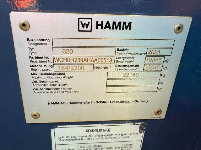 Hamm 320 - Kompaktör: fotoğraf 4 Hamm 320 - Kompaktör: fotoğraf 4