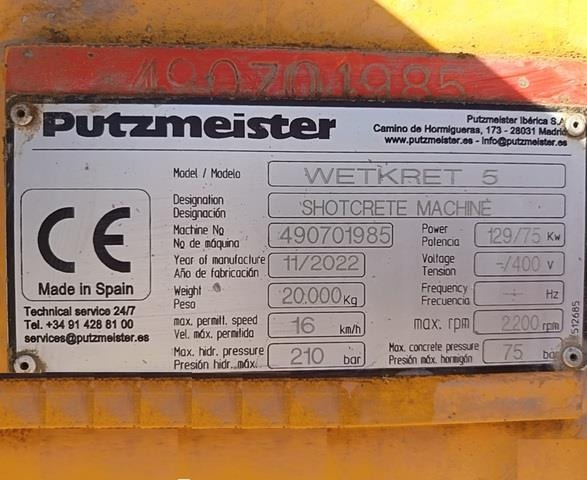 Putzmeister WETKRET5 - Mobil beton pompası: fotoğraf 5 Putzmeister WETKRET5 - Mobil beton pompası: fotoğraf 5