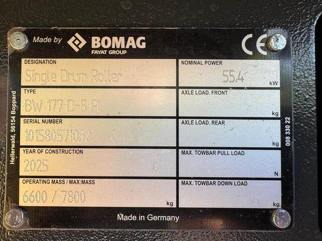 Bomag BW177D-5 PL - Kompaktör: fotoğraf 5 Bomag BW177D-5 PL - Kompaktör: fotoğraf 5
