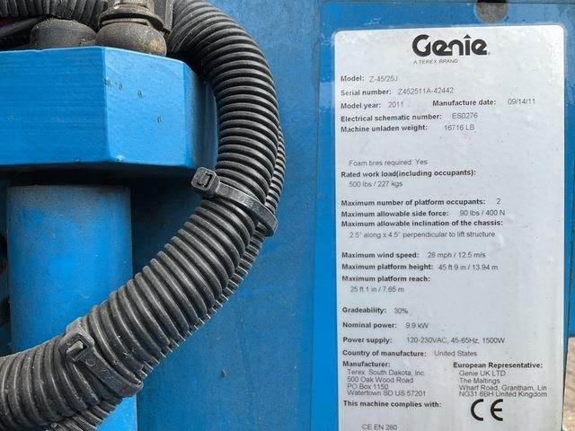 Genie Z45/25J - Eklemli platform: fotoğraf 5 Genie Z45/25J - Eklemli platform: fotoğraf 5