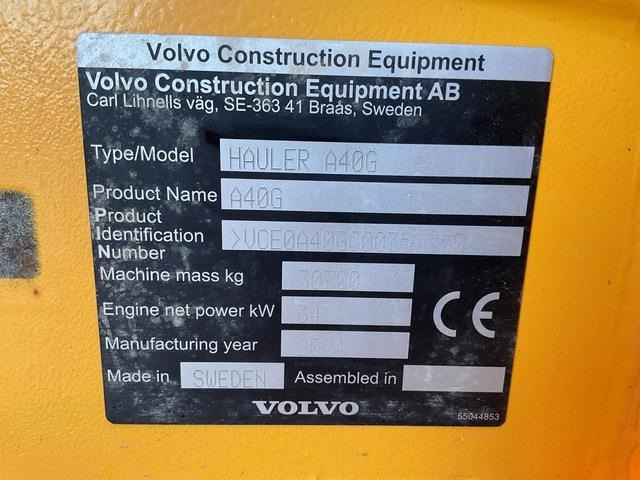 Volvo A40G - Belden kırma kaya kamyonu: fotoğraf 5 Volvo A40G - Belden kırma kaya kamyonu: fotoğraf 5