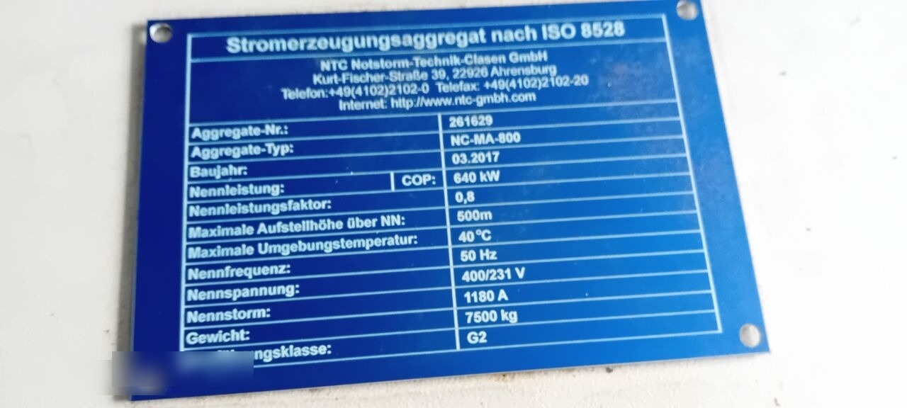 MAN Agregat Prądotwórczy Generator Stamford MAN DIESEL 640 kw 800 - Elektrikli jeneratör: fotoğraf 1 MAN Agregat Prądotwórczy Generator Stamford MAN DIESEL 640 kw 800 - Elektrikli jeneratör: fotoğraf 1