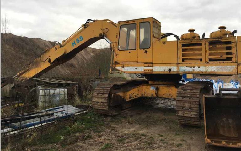 Demag H55 – Excavator with long stick / Kettenbagger mit langem Stiel - Paletli ekskavatör: fotoğraf 1 Demag H55 – Excavator with long stick / Kettenbagger mit langem Stiel - Paletli ekskavatör: fotoğraf 1