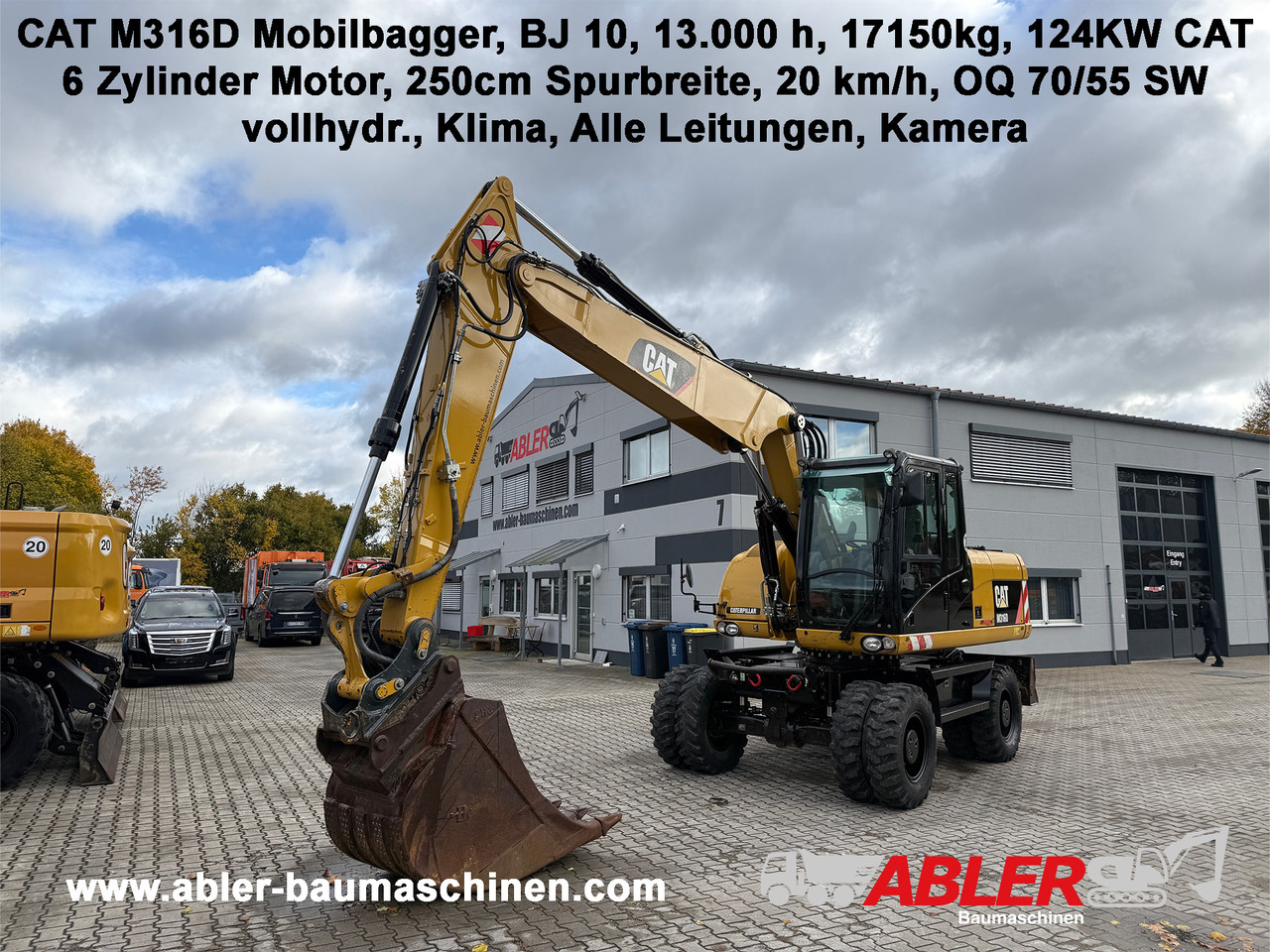 CATERPILLAR M316D Mobilbagger OQ 70/55 Klima - Ekskavatör: fotoğraf 1 CATERPILLAR M316D Mobilbagger OQ 70/55 Klima - Ekskavatör: fotoğraf 1