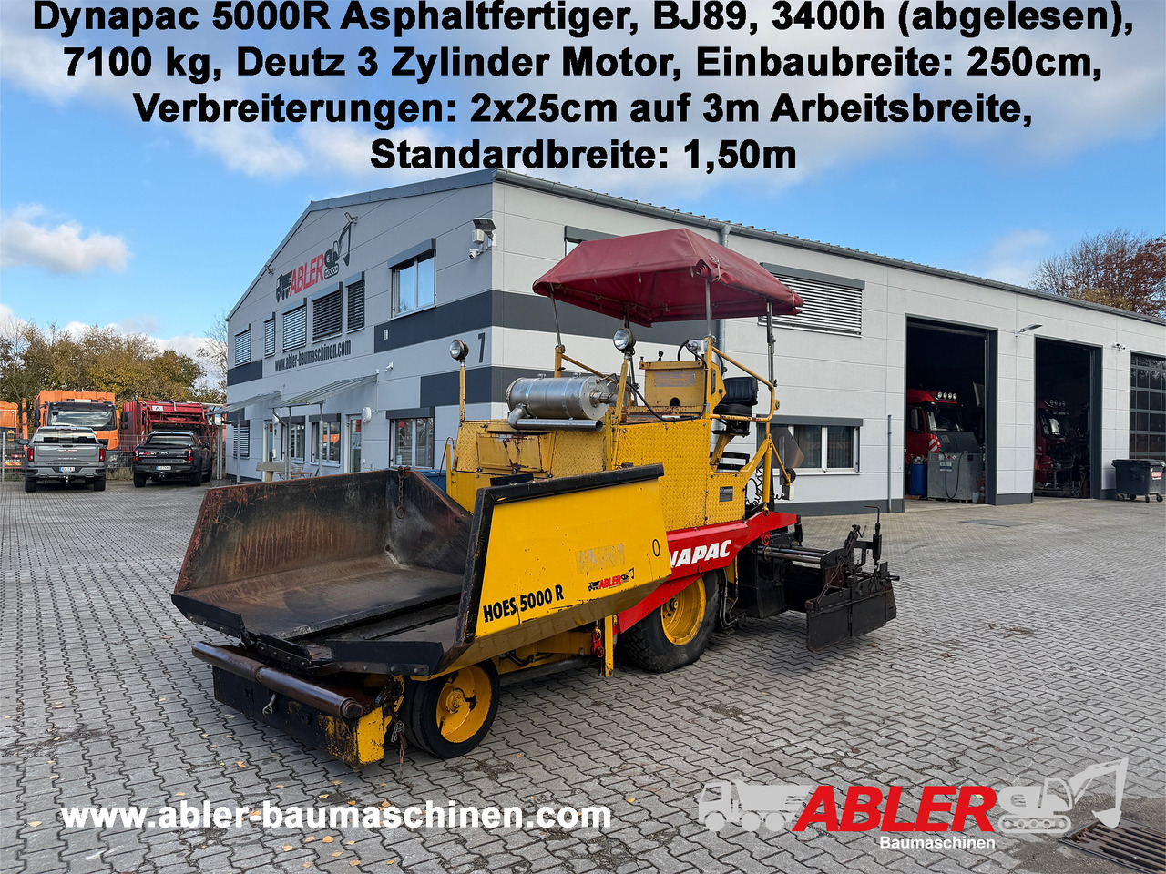 Dynapac 5000R Asphaltfertiger - Asfalt serici: fotoğraf 1 Dynapac 5000R Asphaltfertiger - Asfalt serici: fotoğraf 1