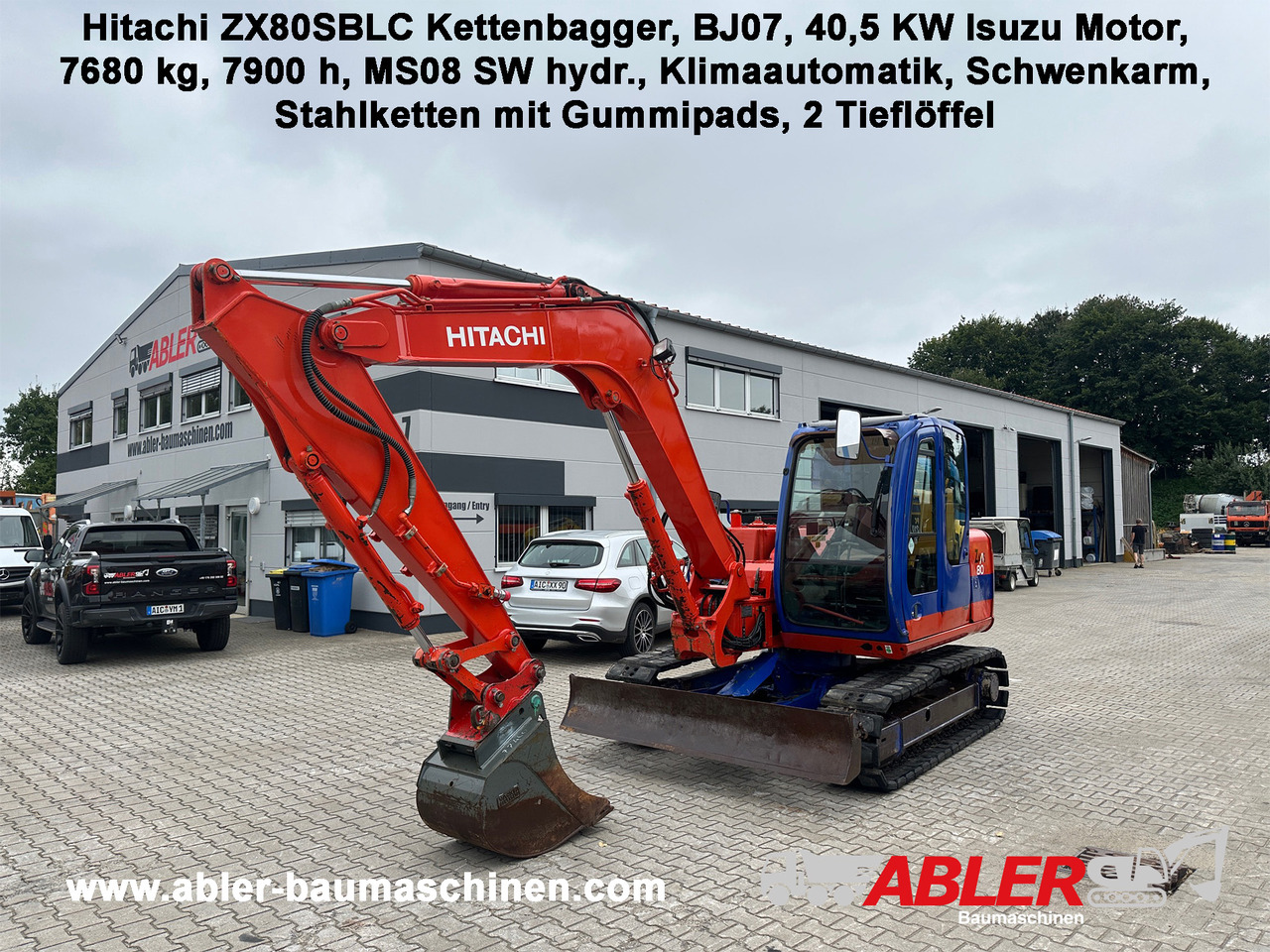 Hitachi ZX80 SBLC Kettenbagger MS08 SW Klima - Ekskavatör: fotoğraf 1 Hitachi ZX80 SBLC Kettenbagger MS08 SW Klima - Ekskavatör: fotoğraf 1