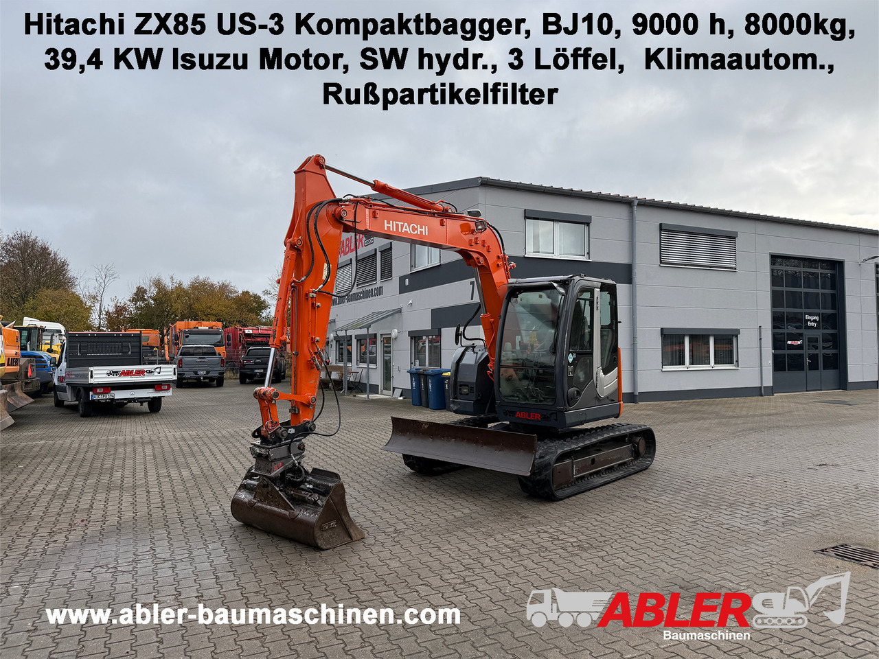 Hitachi ZX85 US-3 Kompaktbagger SW - Ekskavatör: fotoğraf 1 Hitachi ZX85 US-3 Kompaktbagger SW - Ekskavatör: fotoğraf 1