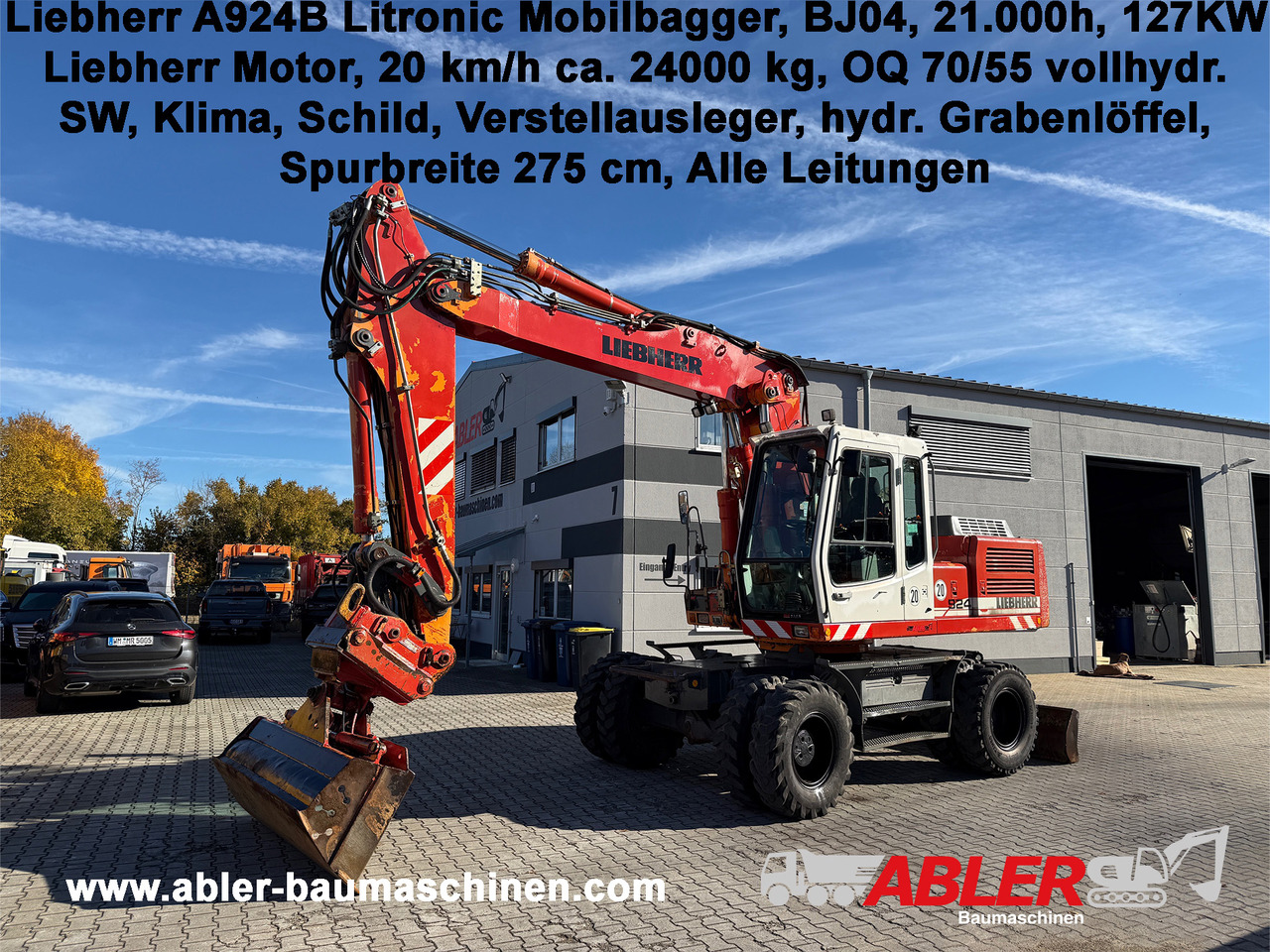 Liebherr A924 B Litronic Mobilbagger OQ 70/55 - Ekskavatör: fotoğraf 1 Liebherr A924 B Litronic Mobilbagger OQ 70/55 - Ekskavatör: fotoğraf 1