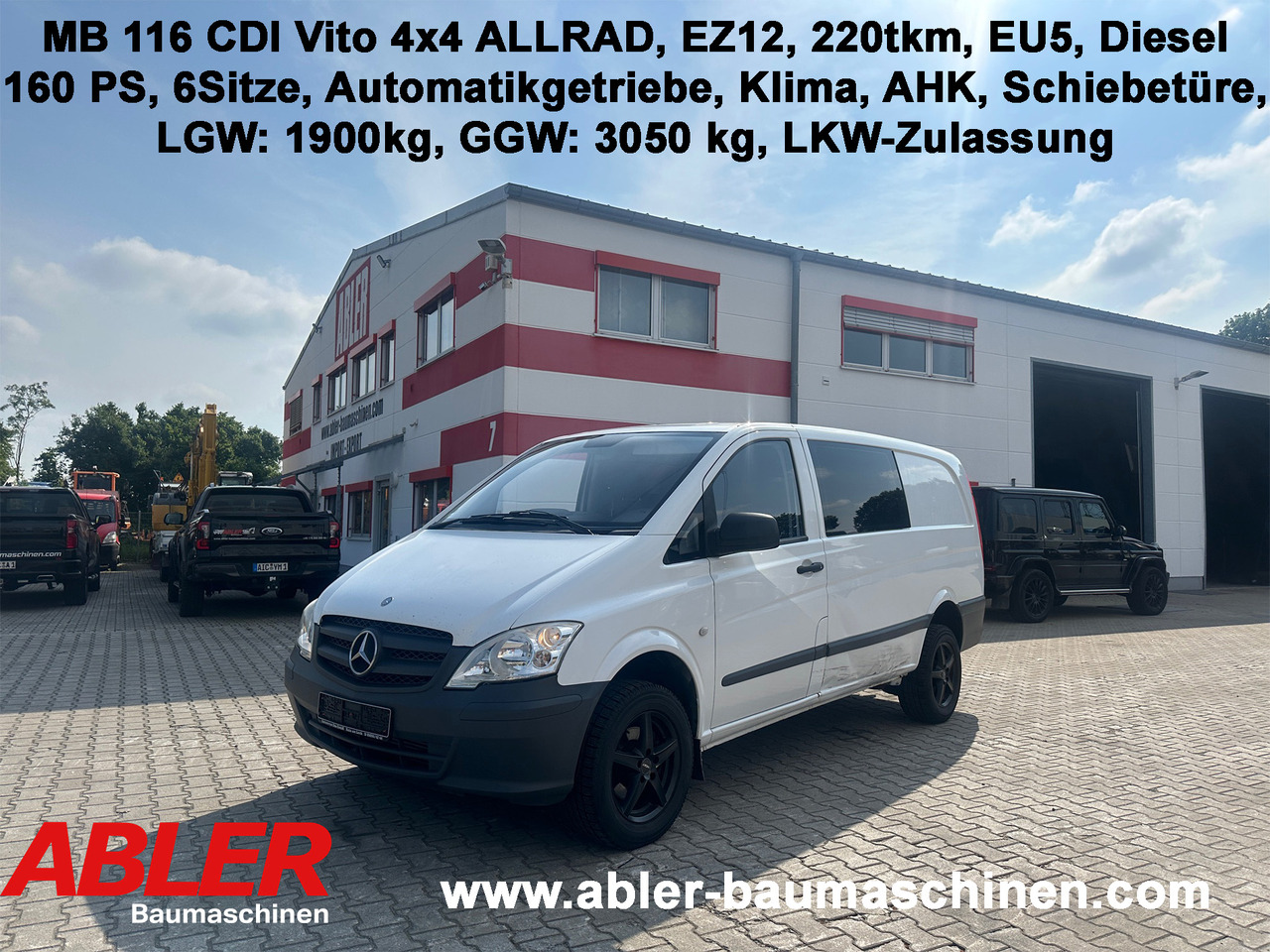 Mercedes-Benz 116 CDI Vito 4x4 Allrad - Binek araba: fotoğraf 1 Mercedes-Benz 116 CDI Vito 4x4 Allrad - Binek araba: fotoğraf 1
