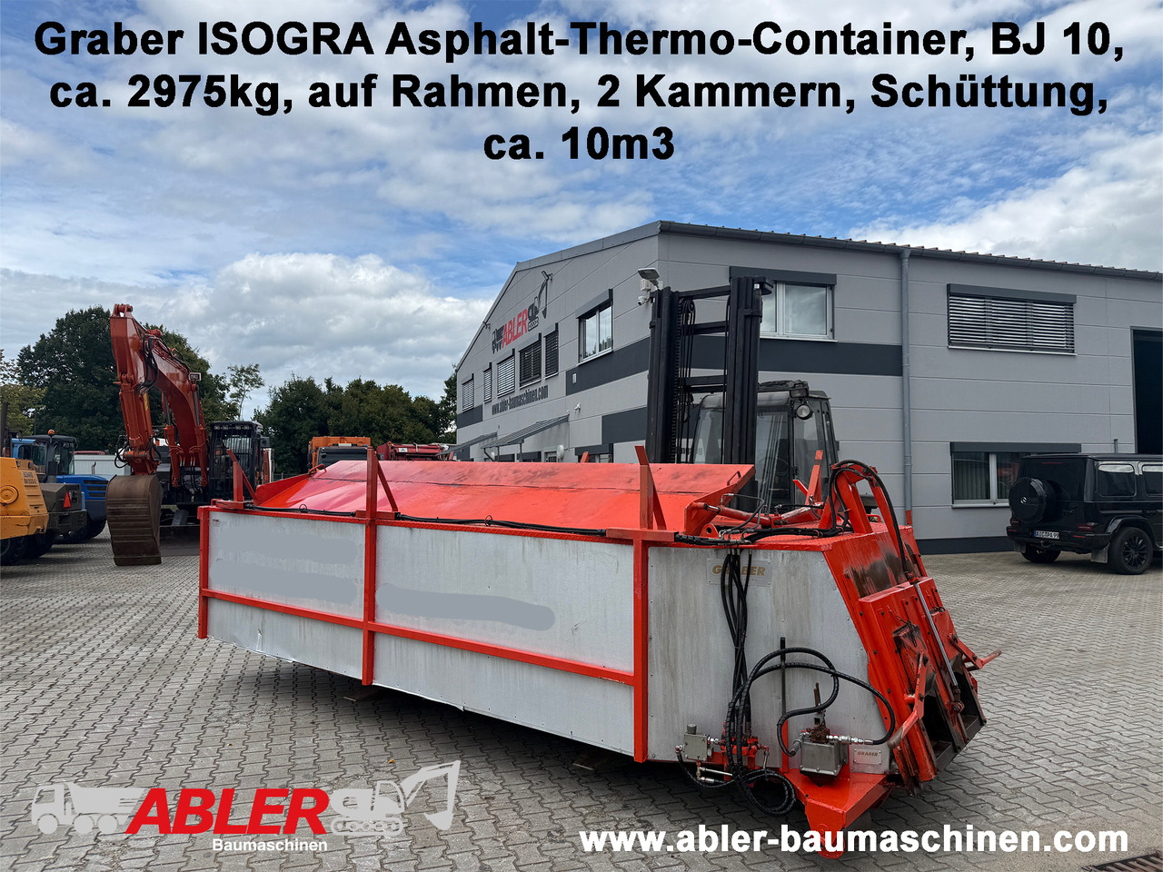 Graber ISOGRA Asphalt Thermo Container - Swap body/ Konteyner, Asfalt döşeme aracı: fotoğraf 1 Graber ISOGRA Asphalt Thermo Container - Swap body/ Konteyner, Asfalt döşeme aracı: fotoğraf 1