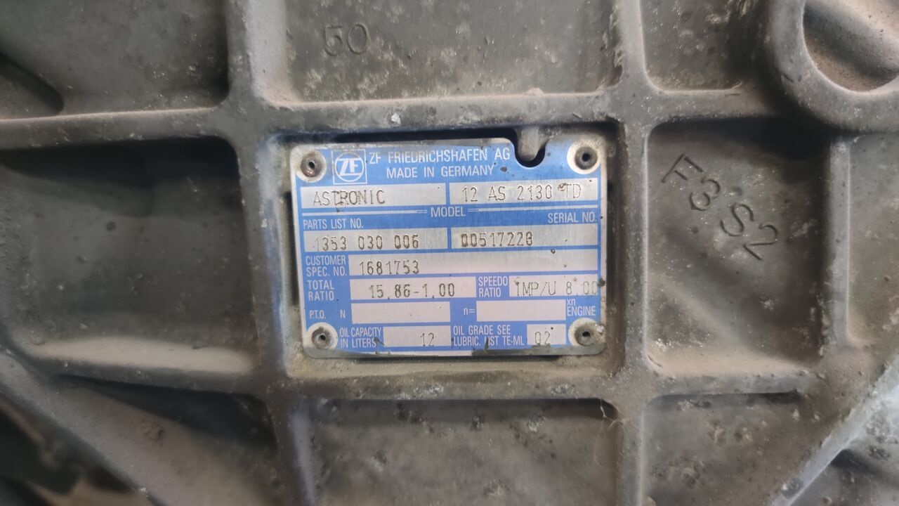 ZF (ZF 12AS2130TD) MAN TGX TGA truck - Vites kutusu - Kamyon: fotoğraf 5 ZF (ZF 12AS2130TD) MAN TGX TGA truck - Vites kutusu - Kamyon: fotoğraf 5