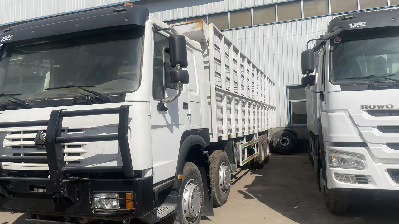 SINOTRUK HOWO 8*4 WITH FENCE DUMP TRUCK LIVESTOCK TRUCK - Damperli kamyon: fotoğraf 3 SINOTRUK HOWO 8*4 WITH FENCE DUMP TRUCK LIVESTOCK TRUCK - Damperli kamyon: fotoğraf 3
