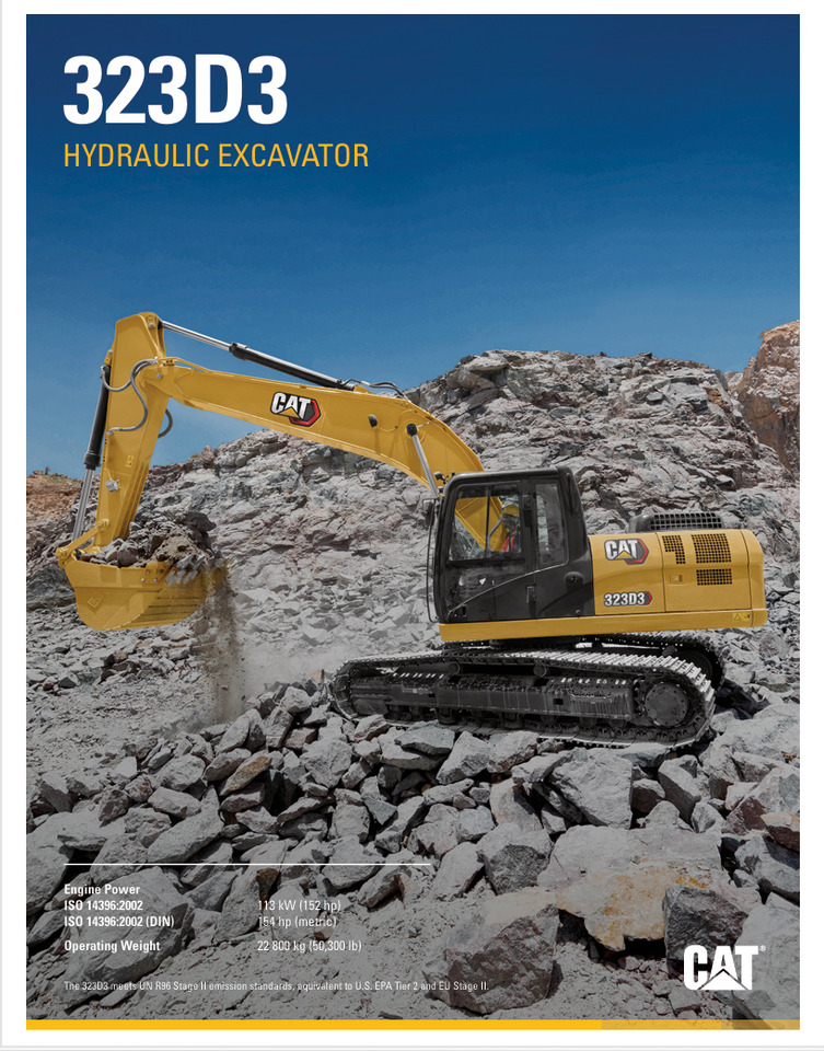 CATERPILLAR 323D3 Hydraulic Excavator - Paletli ekskavatör: fotoğraf 2 CATERPILLAR 323D3 Hydraulic Excavator - Paletli ekskavatör: fotoğraf 2