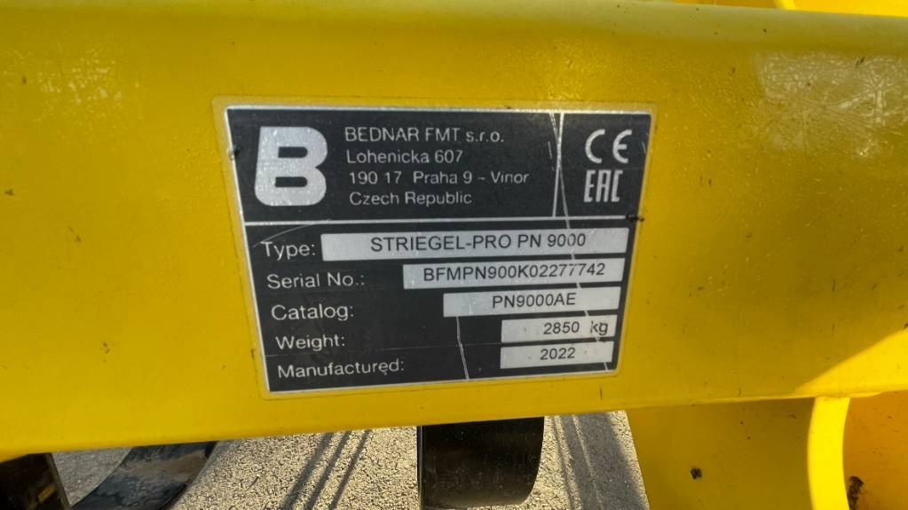Bednar STRIEGEL-PRO PN 9000 - Tırmık: fotoğraf 2 Bednar STRIEGEL-PRO PN 9000 - Tırmık: fotoğraf 2