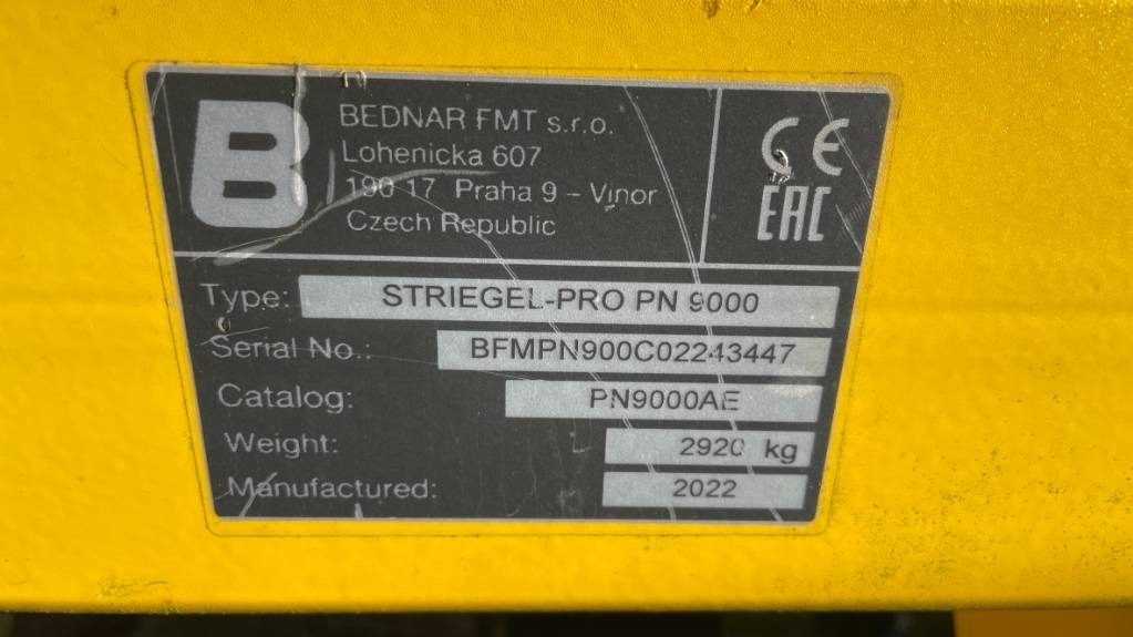 Bednar Striegel PRO PN 9000 - Yaylı tırmık: fotoğraf 2 Bednar Striegel PRO PN 9000 - Yaylı tırmık: fotoğraf 2