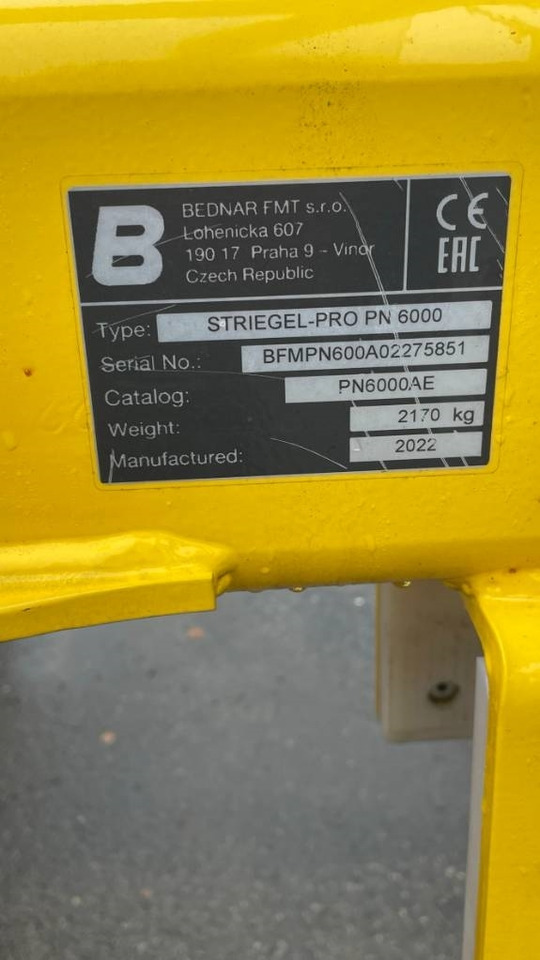 Bednar Striegl PN 6000 - Yaylı tırmık: fotoğraf 5 Bednar Striegl PN 6000 - Yaylı tırmık: fotoğraf 5