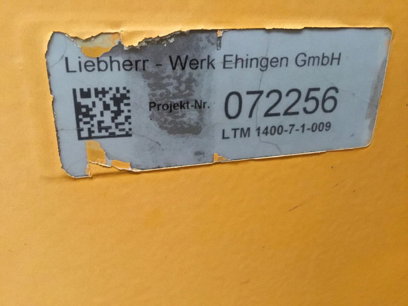 Liebherr LTM 1400-7.1 winch 3 - Araç üstü vinç: fotoğraf 5 Liebherr LTM 1400-7.1 winch 3 - Araç üstü vinç: fotoğraf 5