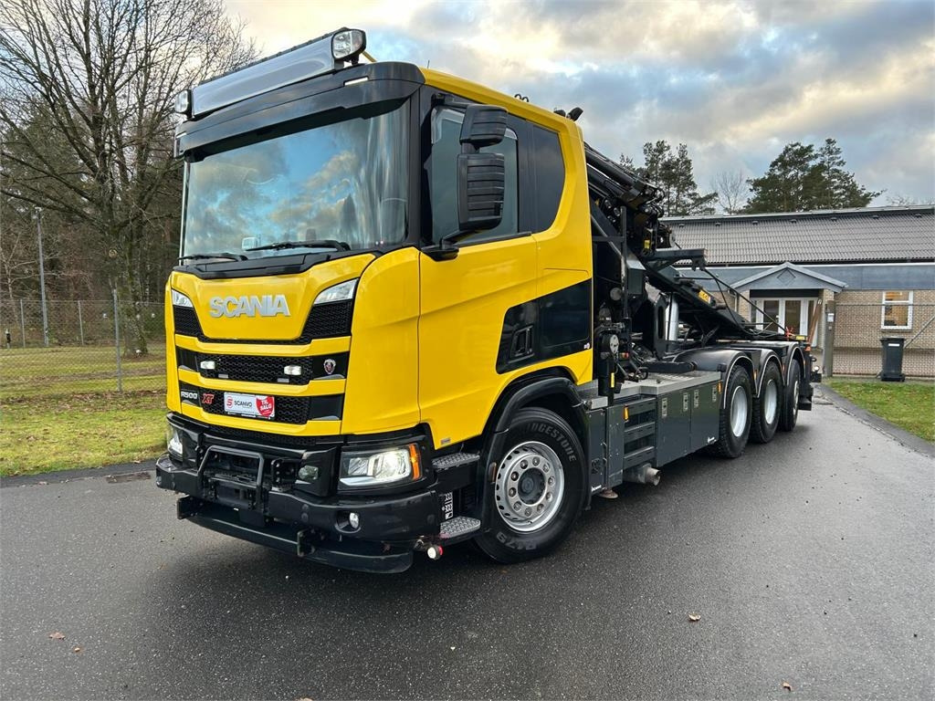 Scania R500 XT B 8x4*4 NA - Hiab 408 E6 + jib - Hidrolift kamyon: fotoğraf 1 Scania R500 XT B 8x4*4 NA - Hiab 408 E6 + jib - Hidrolift kamyon: fotoğraf 1