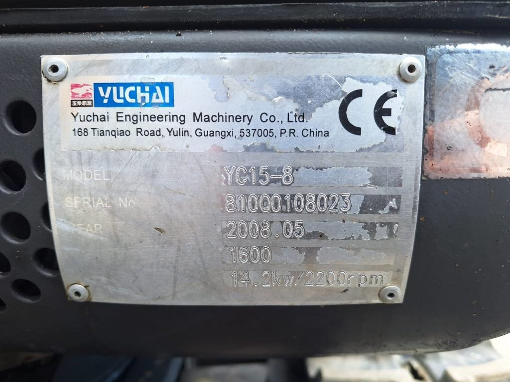 Mini ekskavatör Yuchai YC15-8 PIKALIITIN+KAUHA: fotoğraf 10