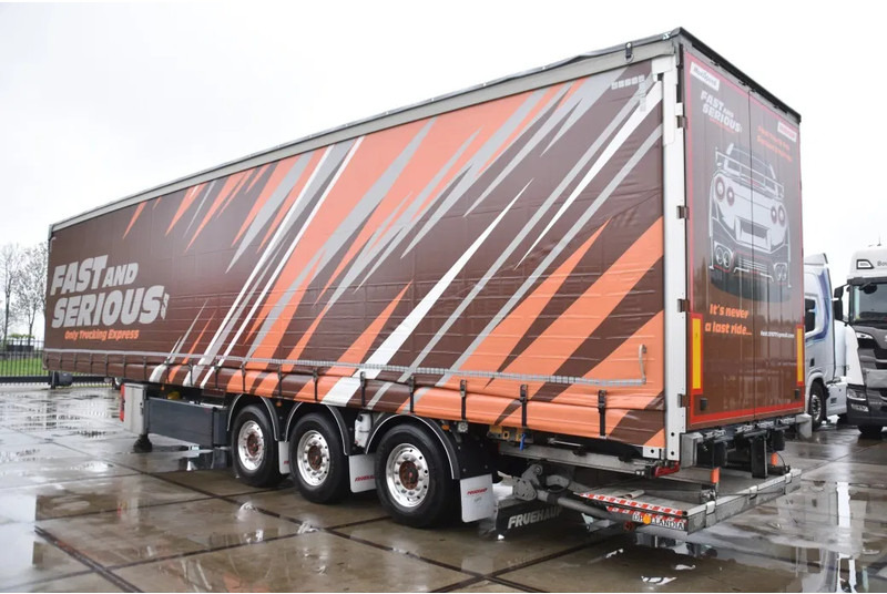 Fruehauf SLIDING CURTAINS/ROOF - TOPLIFT SYSTEM - LIFT AXLE - STEERING AXLE - SAF AXLES - ALCOA'S - DHOLLANDIA - TOP CONDITION - - Tenteli dorse: fotoğraf 4 Fruehauf SLIDING CURTAINS/ROOF - TOPLIFT SYSTEM - LIFT AXLE - STEERING AXLE - SAF AXLES - ALCOA'S - DHOLLANDIA - TOP CONDITION - - Tenteli dorse: fotoğraf 4