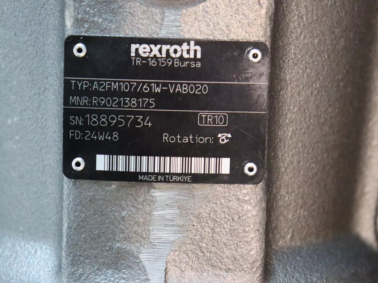 REXROTH A2FM107/61W-VAB020 - Hidrolik motor - İş makinaları: fotoğraf 5 REXROTH A2FM107/61W-VAB020 - Hidrolik motor - İş makinaları: fotoğraf 5