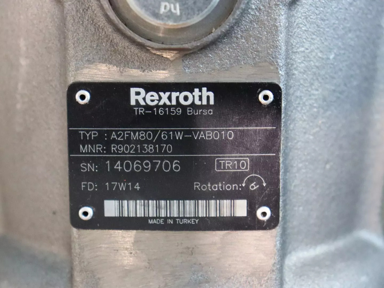 REXROTH A2FM80/61W-VAB010 - Hidrolik motor - İş makinaları: fotoğraf 3 REXROTH A2FM80/61W-VAB010 - Hidrolik motor - İş makinaları: fotoğraf 3