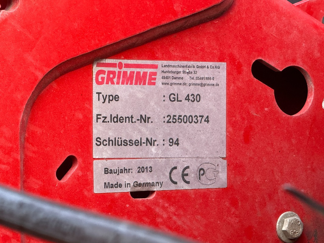 Grimme GL 430 - Hasat makinesi: fotoğraf 2 Grimme GL 430 - Hasat makinesi: fotoğraf 2