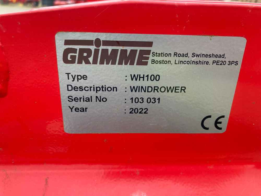 Grimme Grimme WH100 Single Row Potato Windrower - Hasat makinesi: fotoğraf 2 Grimme Grimme WH100 Single Row Potato Windrower - Hasat makinesi: fotoğraf 2