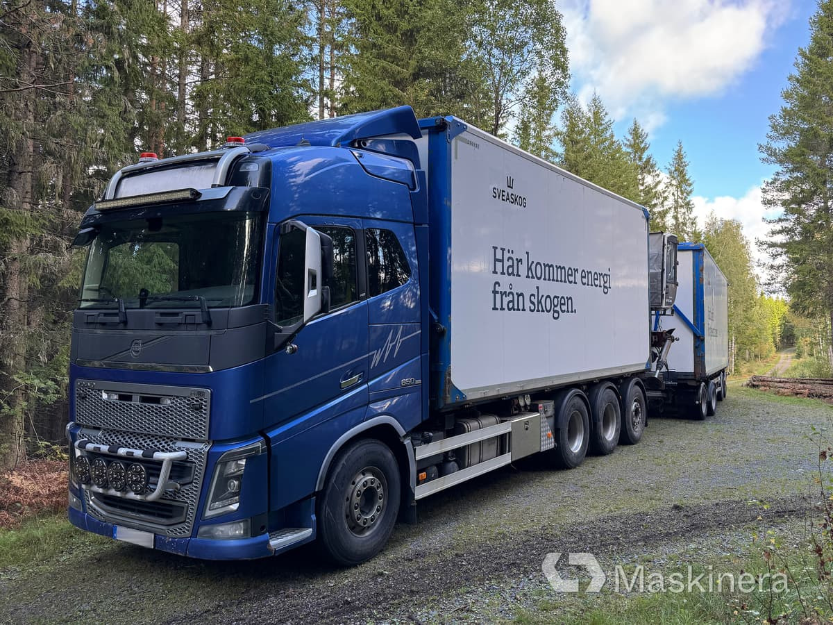 Flisbil Volvo FH16 8X4 med kran & sidtipp - Çekici, Damperli römork: fotoğraf 1 Flisbil Volvo FH16 8X4 med kran & sidtipp - Çekici, Damperli römork: fotoğraf 1