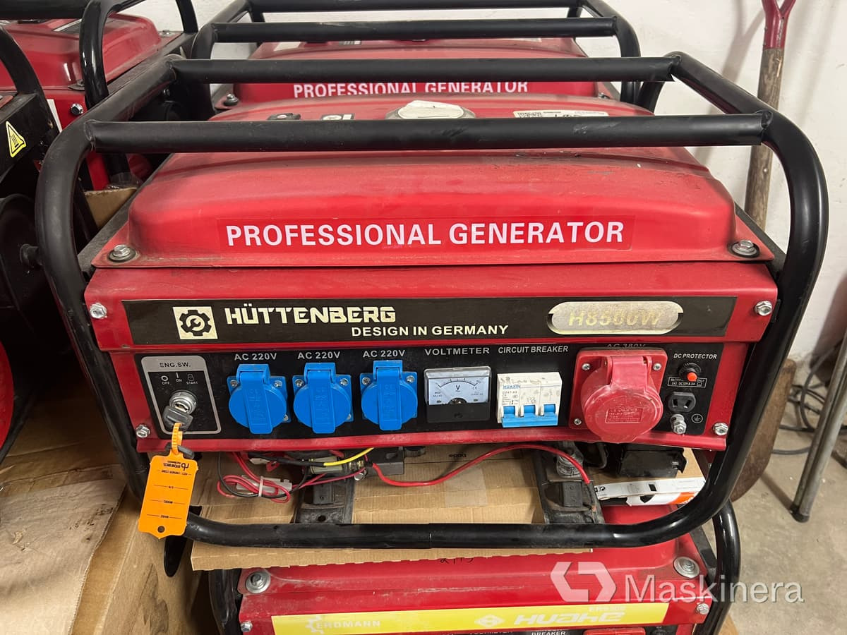 Elverk Huttenberg H8500W - Elektrikli jeneratör: fotoğraf 1 Elverk Huttenberg H8500W - Elektrikli jeneratör: fotoğraf 1