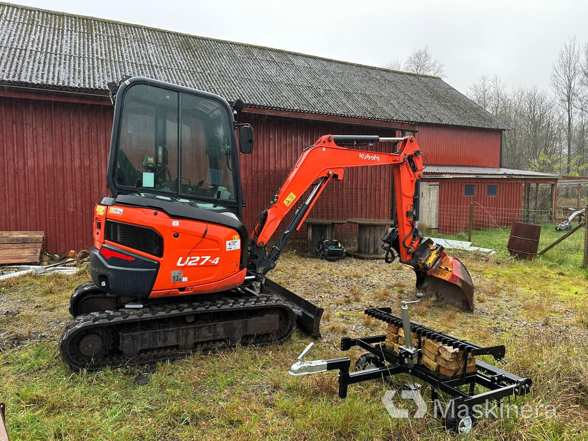 Grävmaskin Kubota U27-4 - Paletli ekskavatör: fotoğraf 4 Grävmaskin Kubota U27-4 - Paletli ekskavatör: fotoğraf 4