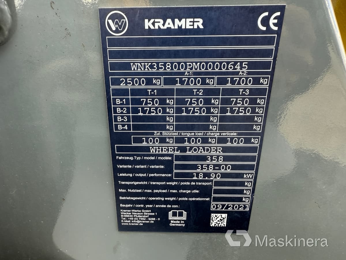 Hjullastare Kramer 5035 ink redskapspaket finansal kiralama Hjullastare Kramer 5035 ink redskapspaket: fotoğraf 18
